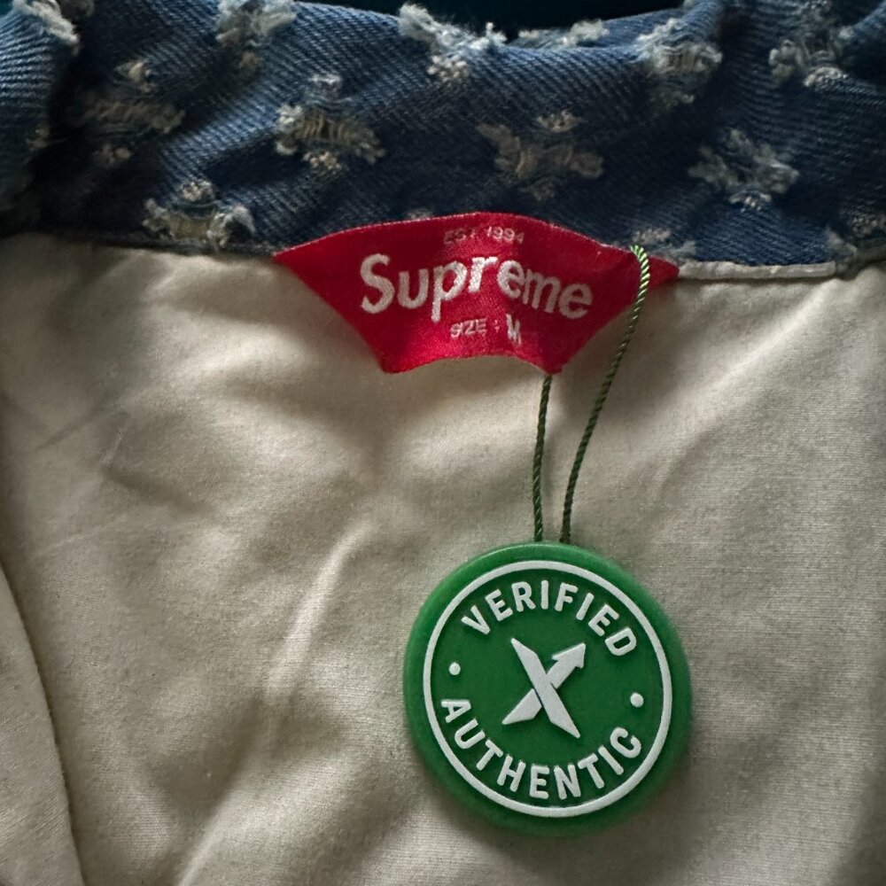 Supreme Hole Punch Denim Trucker Jacket - Picture 3 of 10